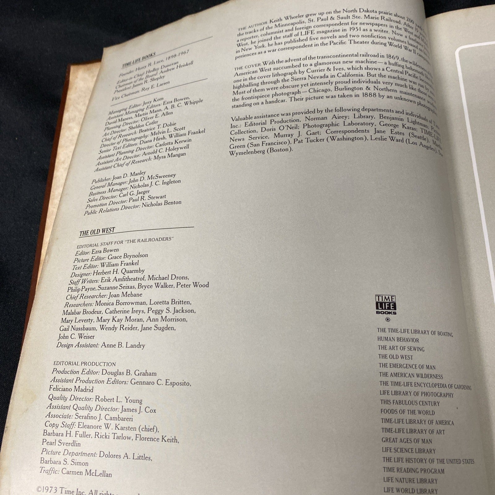 Book - The Old West - The Railroaders - Time Life Books - (1554)