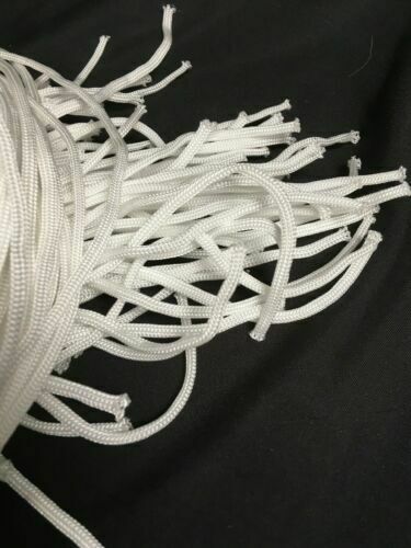 Woven Rope NYLON CORD 4mm - 74cm long x 100 - Shamballa Macramé Camping (7084)