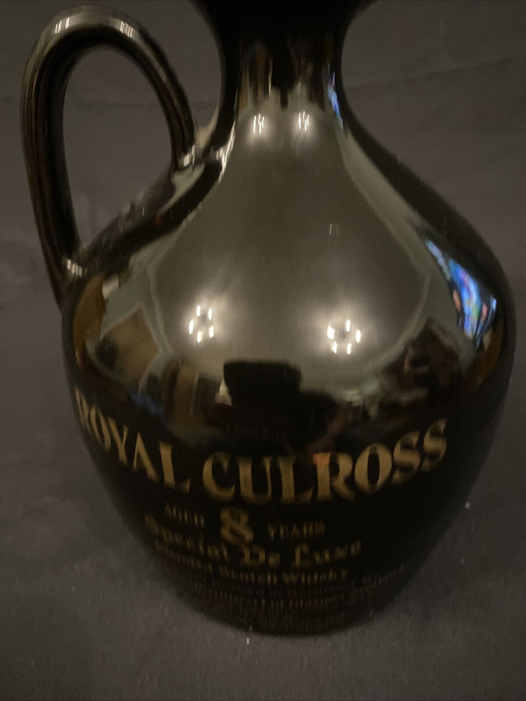 Vintage Whisky Jug Ceramic Decanter Rare  Royal Culrose - (8451)