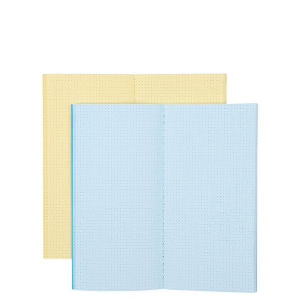 Notebooks - Pair of slim notebooks with dotty insides - (5569)