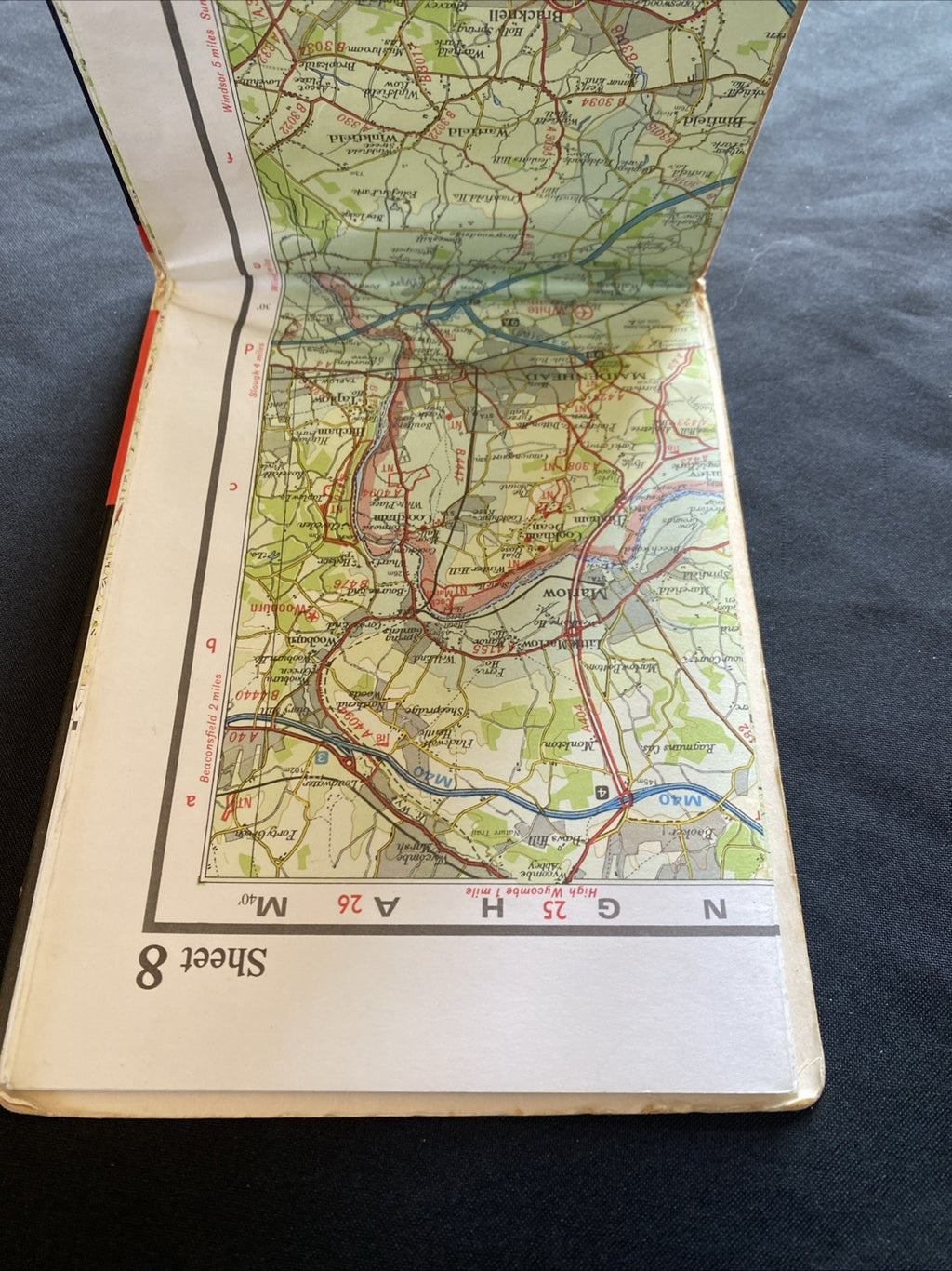 Reading & Salisbury Plain Bartholomew National Map 1:100 Scale #8 (1264)