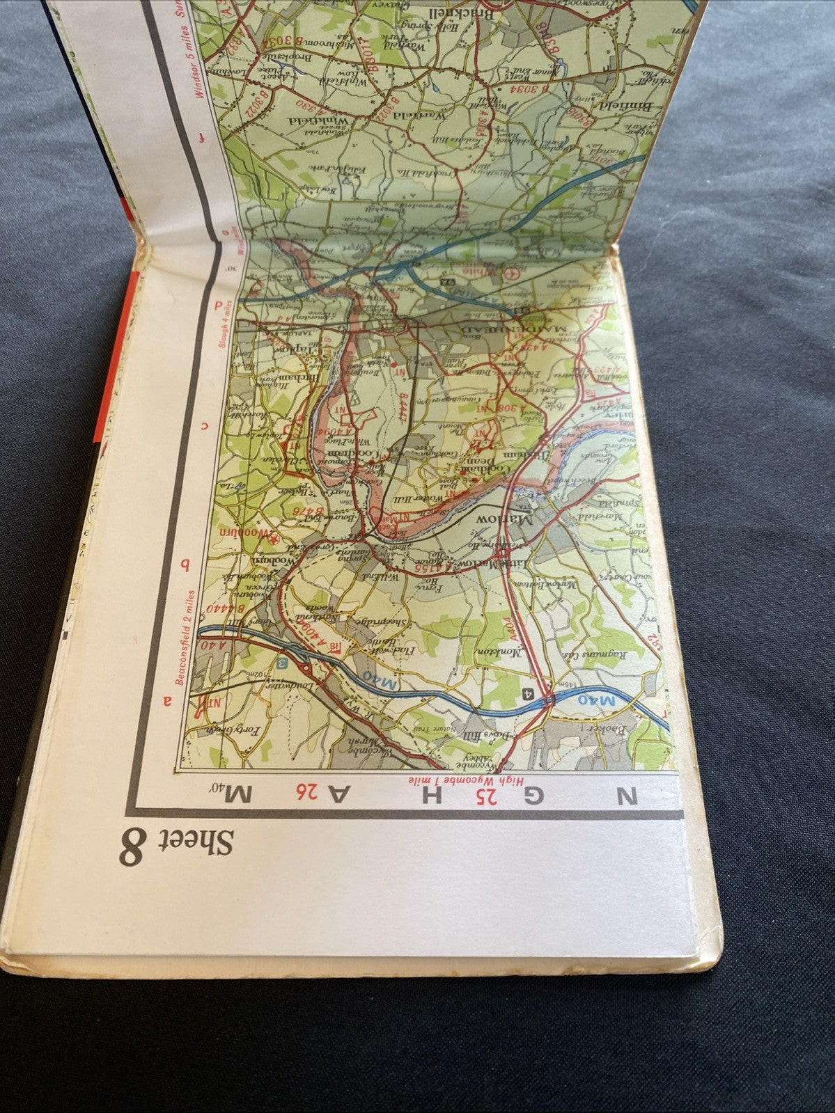 Reading & Salisbury Plain Bartholomew National Map 1:100 Scale #8 (1264)
