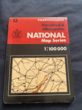 Hereford & Gloucester Bartholomew National Map 1:100 Scale #13 (1261)