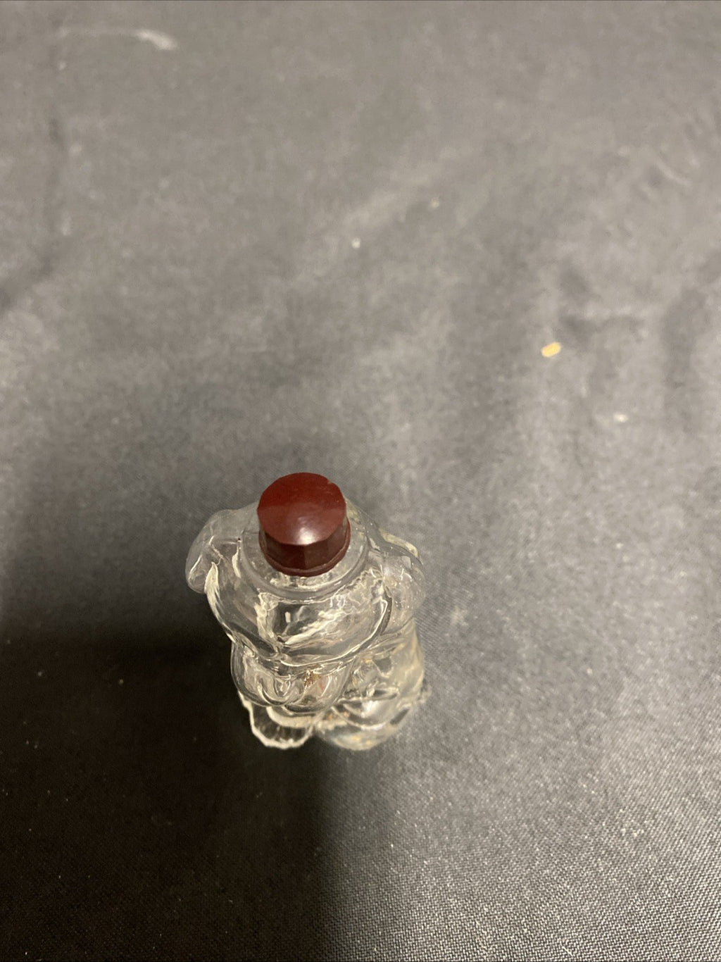 Manon Freres Puppy Perfume Bottle 1930's French bakelite Cap - (1812)