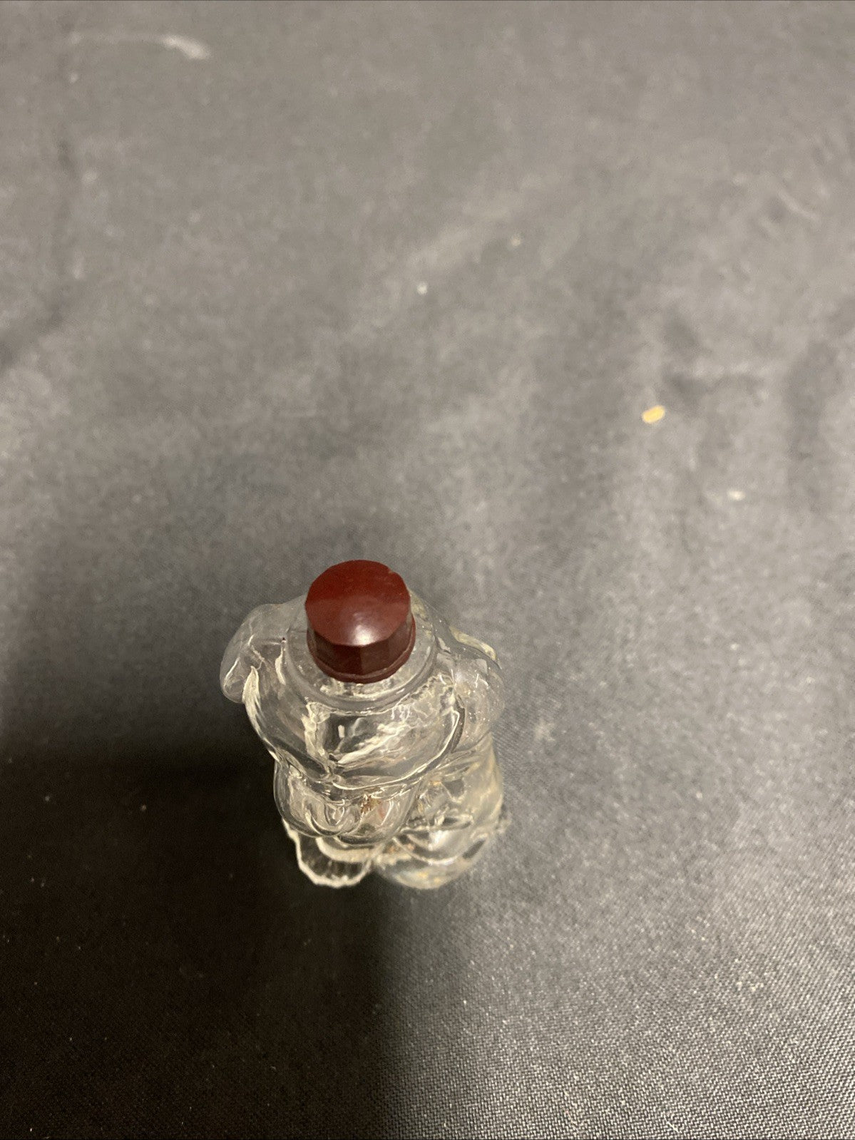 Manon Freres Puppy Perfume Bottle 1930's French bakelite Cap - (1812)