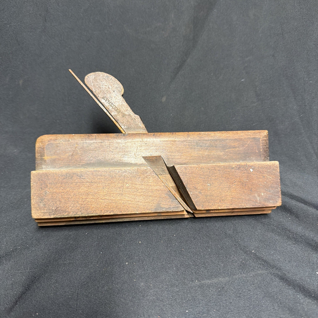 Antique British Wooden Moulding Plane 9" R. Fairclough, 72 Byrom St, Liverpool - (1851)