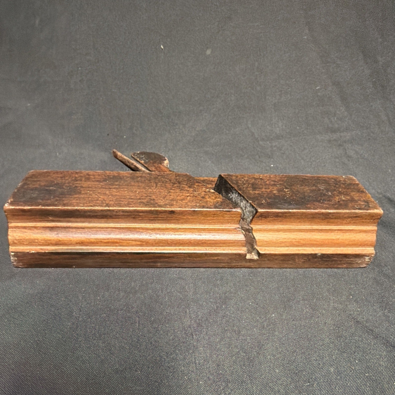 Antique British Wooden Moulding Plane 9.5" John J Harley, Liverpool - (1858)