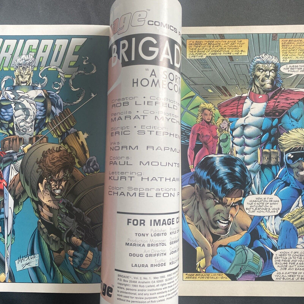 COMIC  - IMAGE Comics -BRIGADE Blood Brothers May 1993  - (8763)