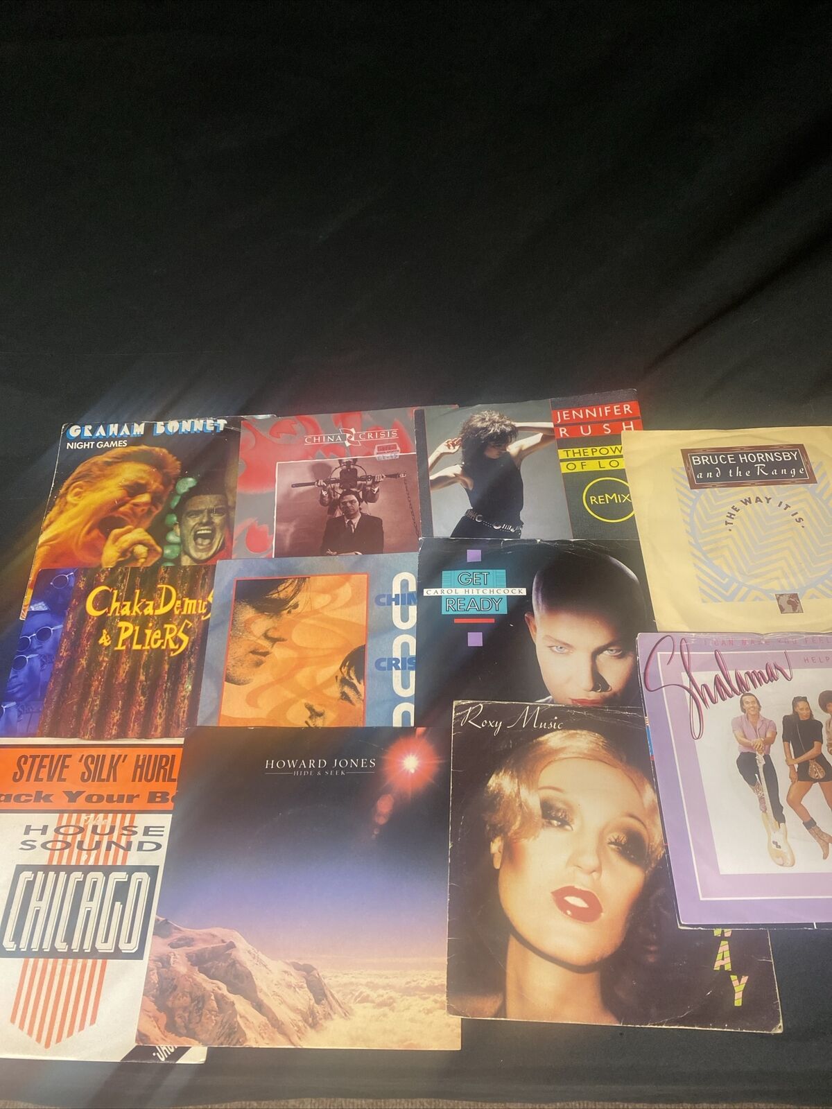 Vintage 1980's 7" Singles x12  China Crisis Howard Jones Roxy Music+ More (8358