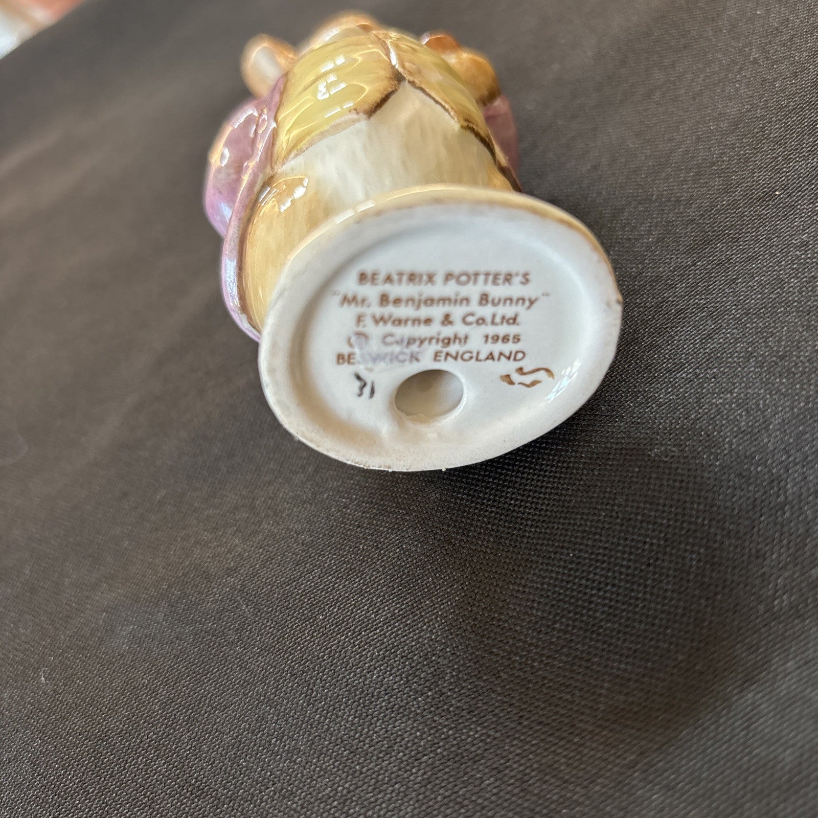 Beswick Beatrix Potter MR BENJAMIN BUNNY ceramic figure 1965 F.Warne & co -5636