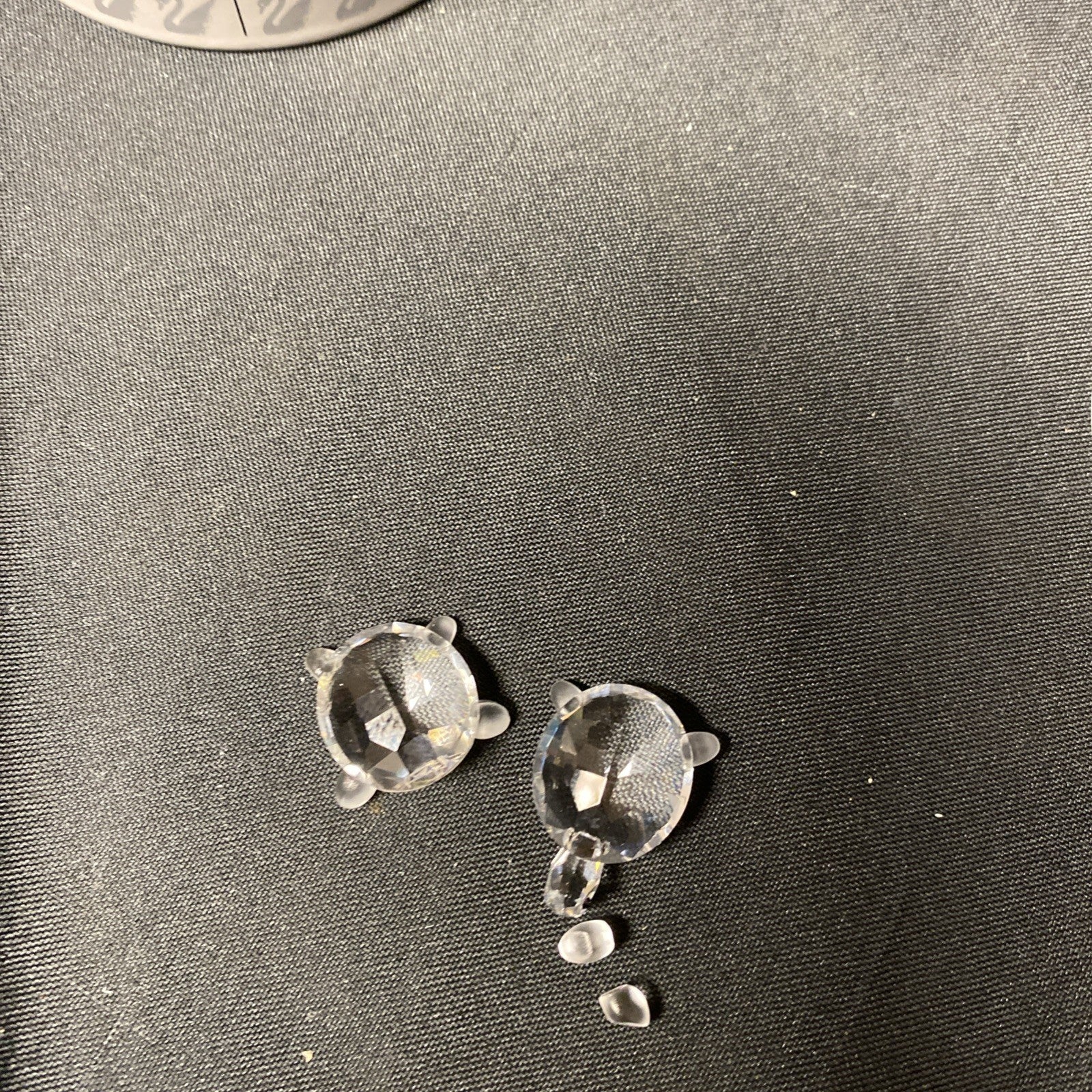 Swarovski Silver Crystal Mini Turtle Pair Boxed SEE NOTE - (1619)