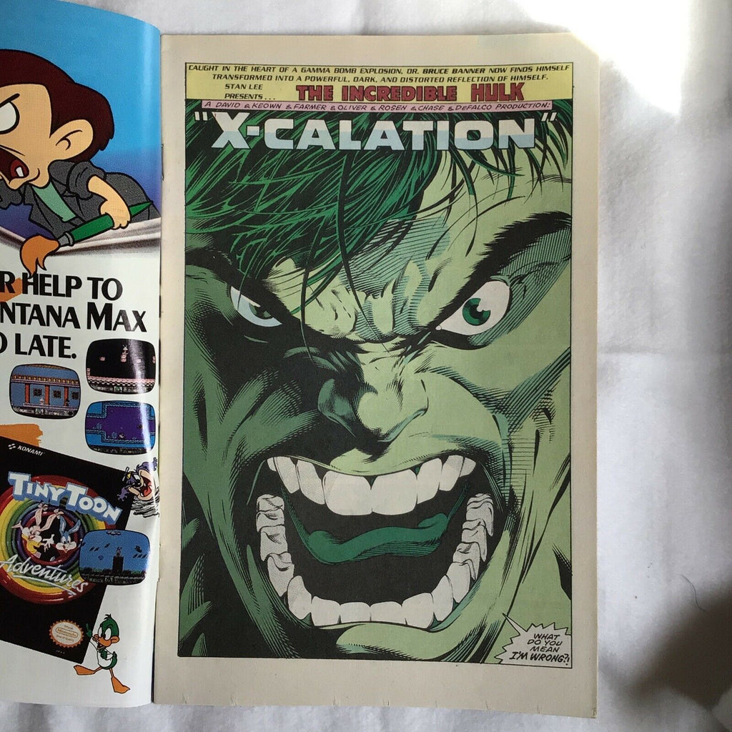 COMIC - MARVEL Comics THE INCREDIBLE HULK War & Pieces 30th Aniv. Mar 1992 (8906