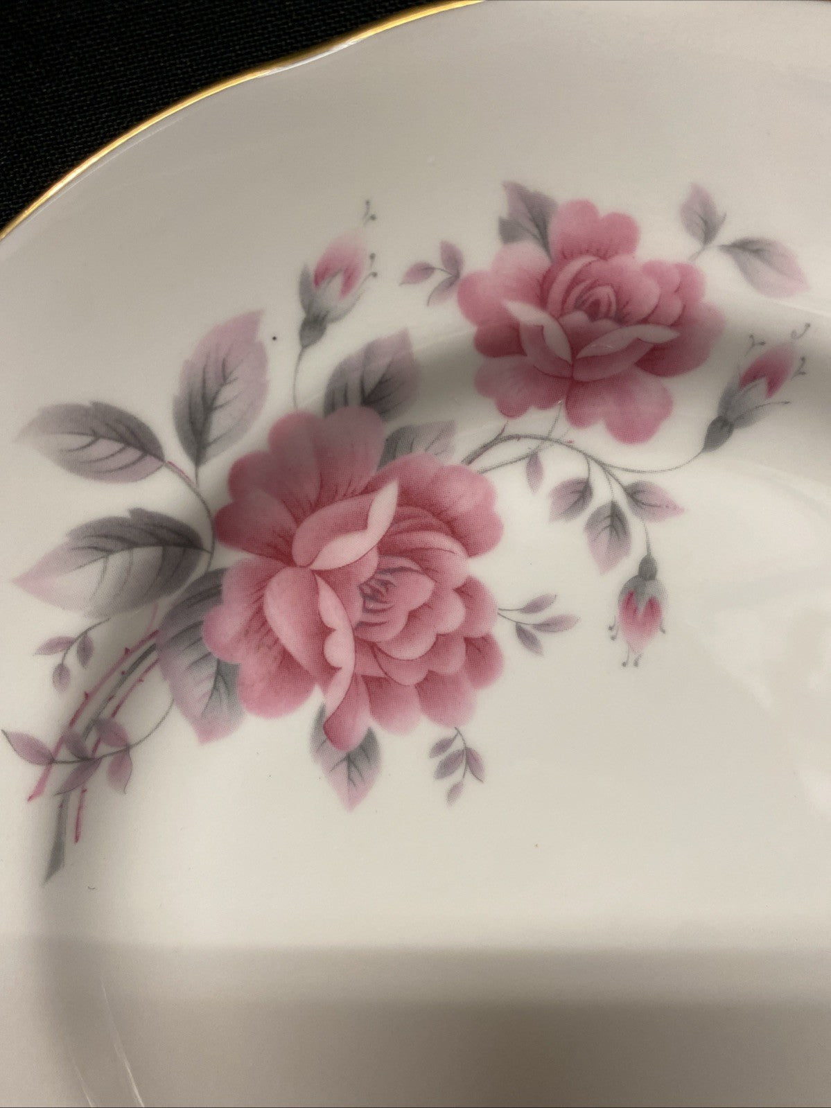 Duchess Fine China Pink Rose Pair of side plates (2) - (1589)