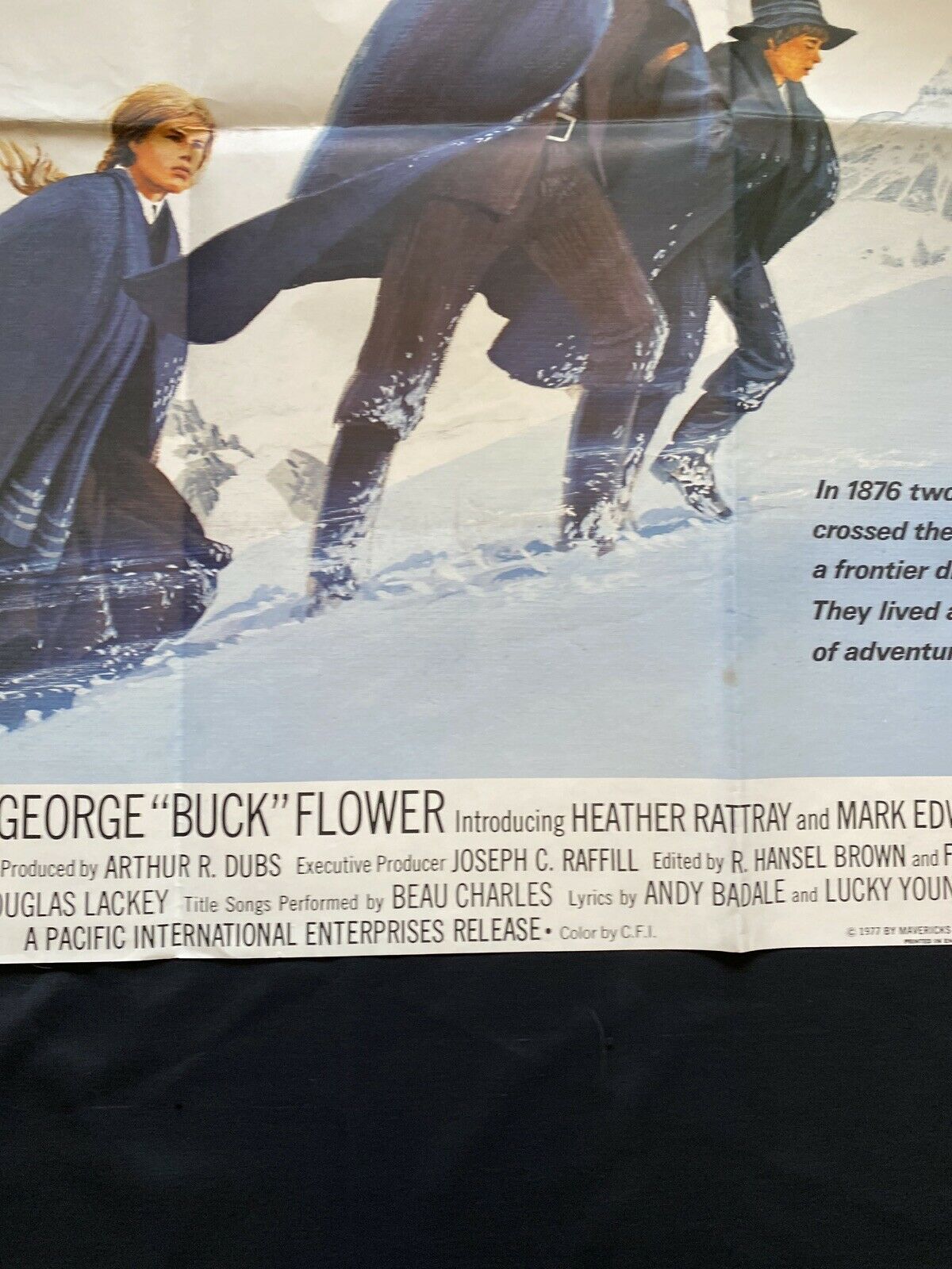 ORIGINAL UK QUAD POSTER - Across the Great Divide - 1976 - 30" x 40" - (6564)