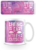 MUG Boxed Ceramic - MUSIC - Lyrics Lennon & McCartney (Living is easy with eyes closed)