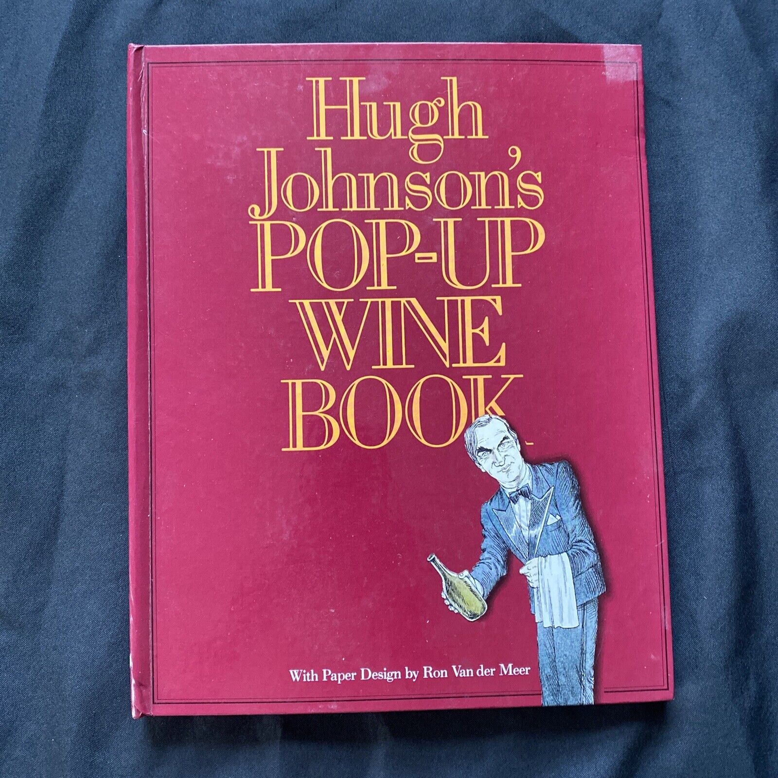 BOOK - Hugh Johnson's Pop-Up Wine Book 1989 Van Der Meer Rare - (9569)
