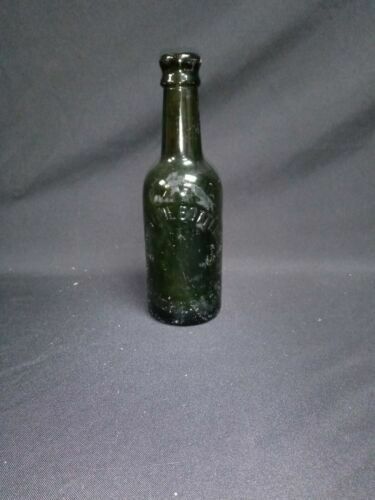 Antique Bottle The Palatine Bottling Co Ltd Manchester Green Glass - (7054)