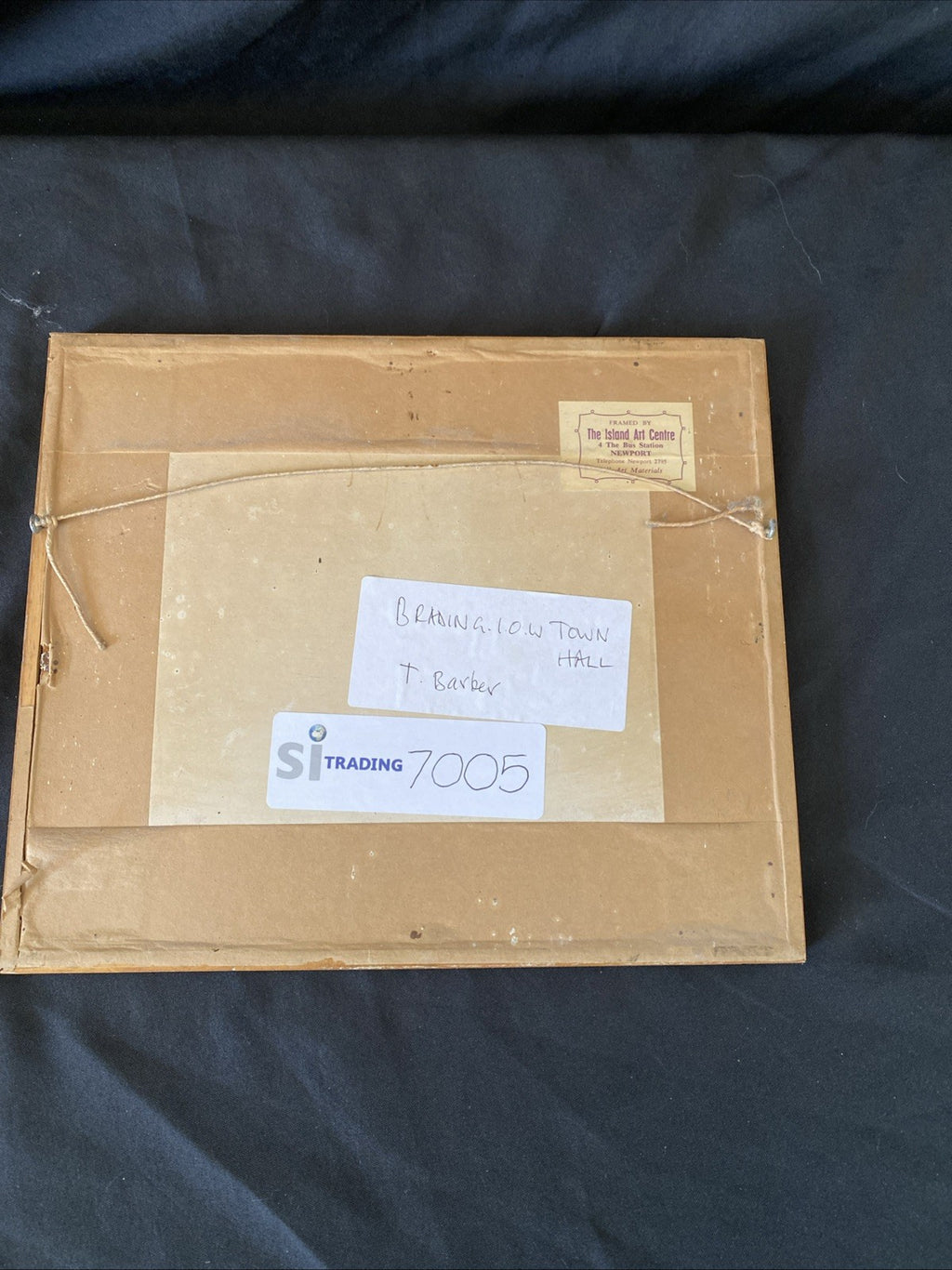 Thomas Barber 1834 original engraving - Town Hall Newport - Framed - (7005)