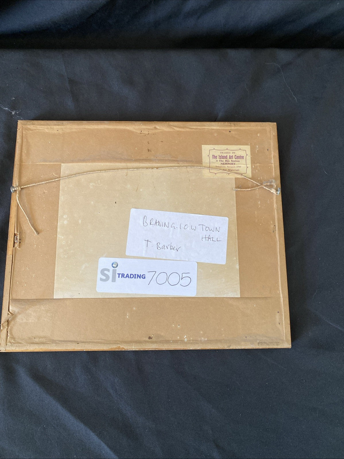 Thomas Barber 1834 original engraving - Town Hall Newport - Framed - (7005)