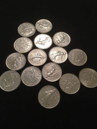 France Franc 1 Francs Coins x 15 - All 1960's - (2806)