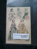 Victorian Regency London Fashion Engraving Plate Antique August 1841 - (5287)