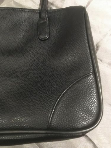 MONARCH Airlines Collectible Air Host Black Leather Effect Handbag Great Cond