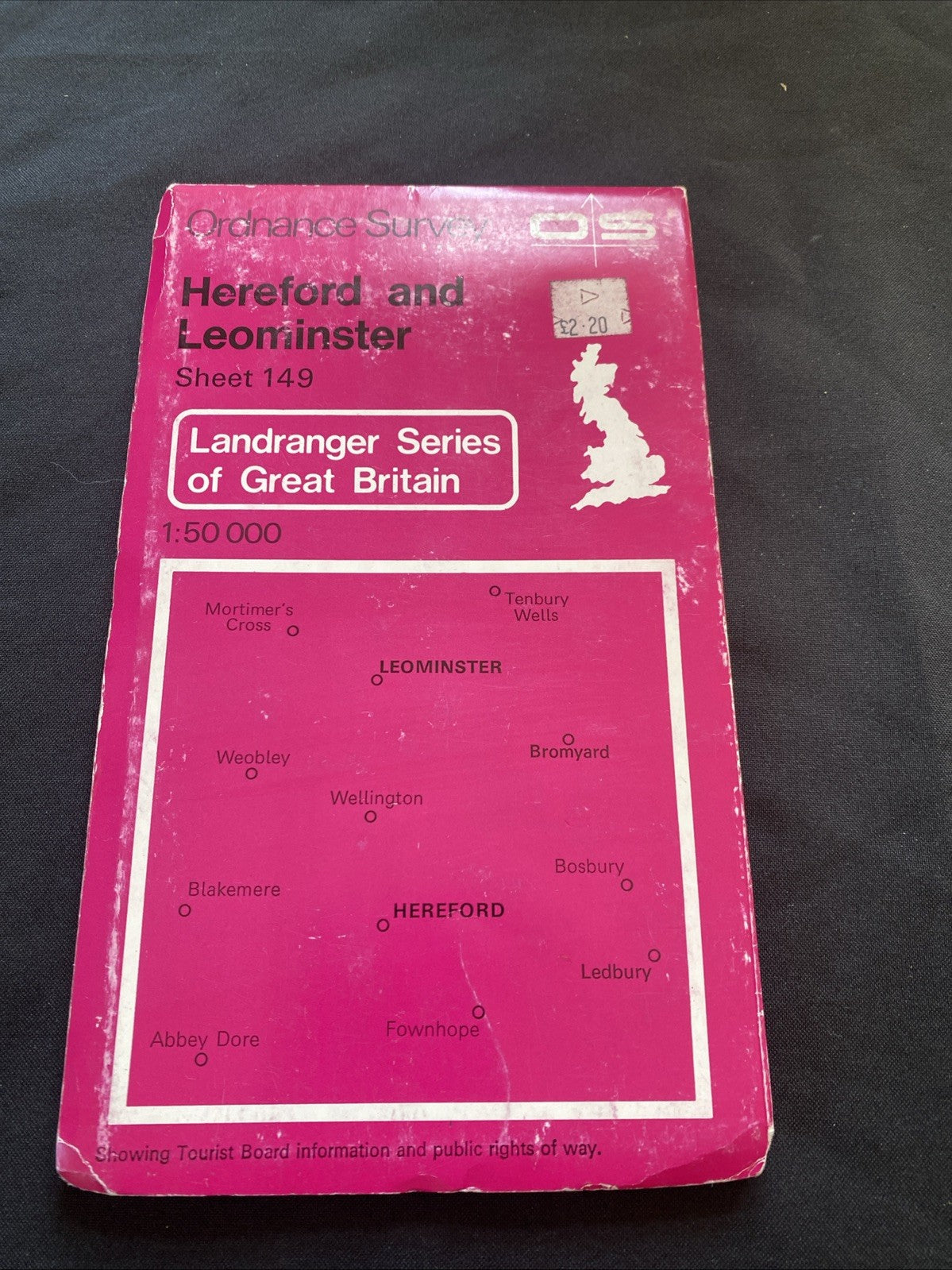 Hereford & Leominster Ordnance Survey OS Landranger Map #149 1:50 scale (1222)