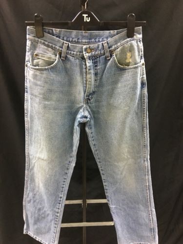 Vintage Wrangler Regular Jeans W32 L32 Blue Denim Great worn in condition -(2674