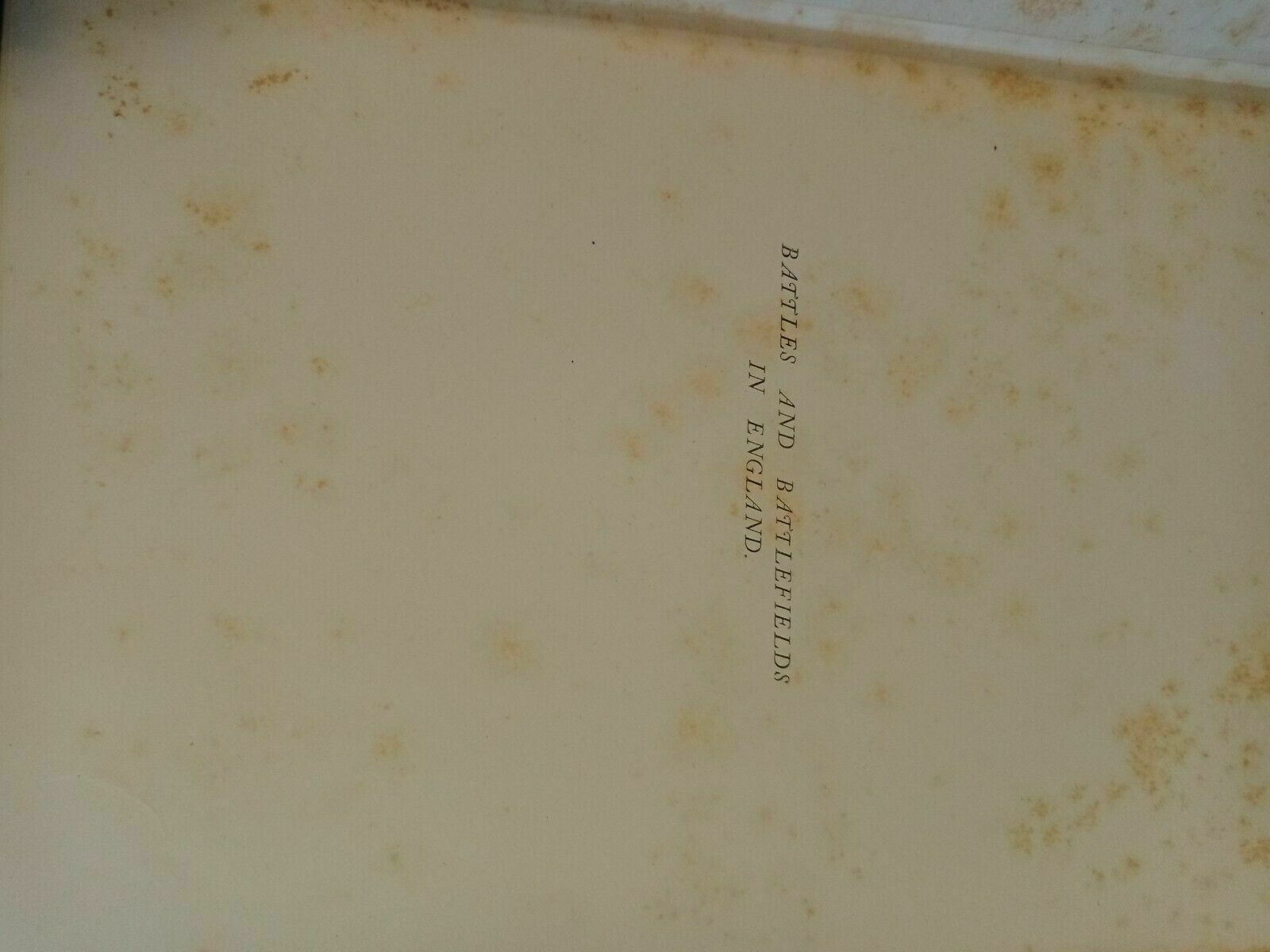 Battles And Battlefields In England C.R.B. Barrett Pub. 1896 Innes & Co - (7868)