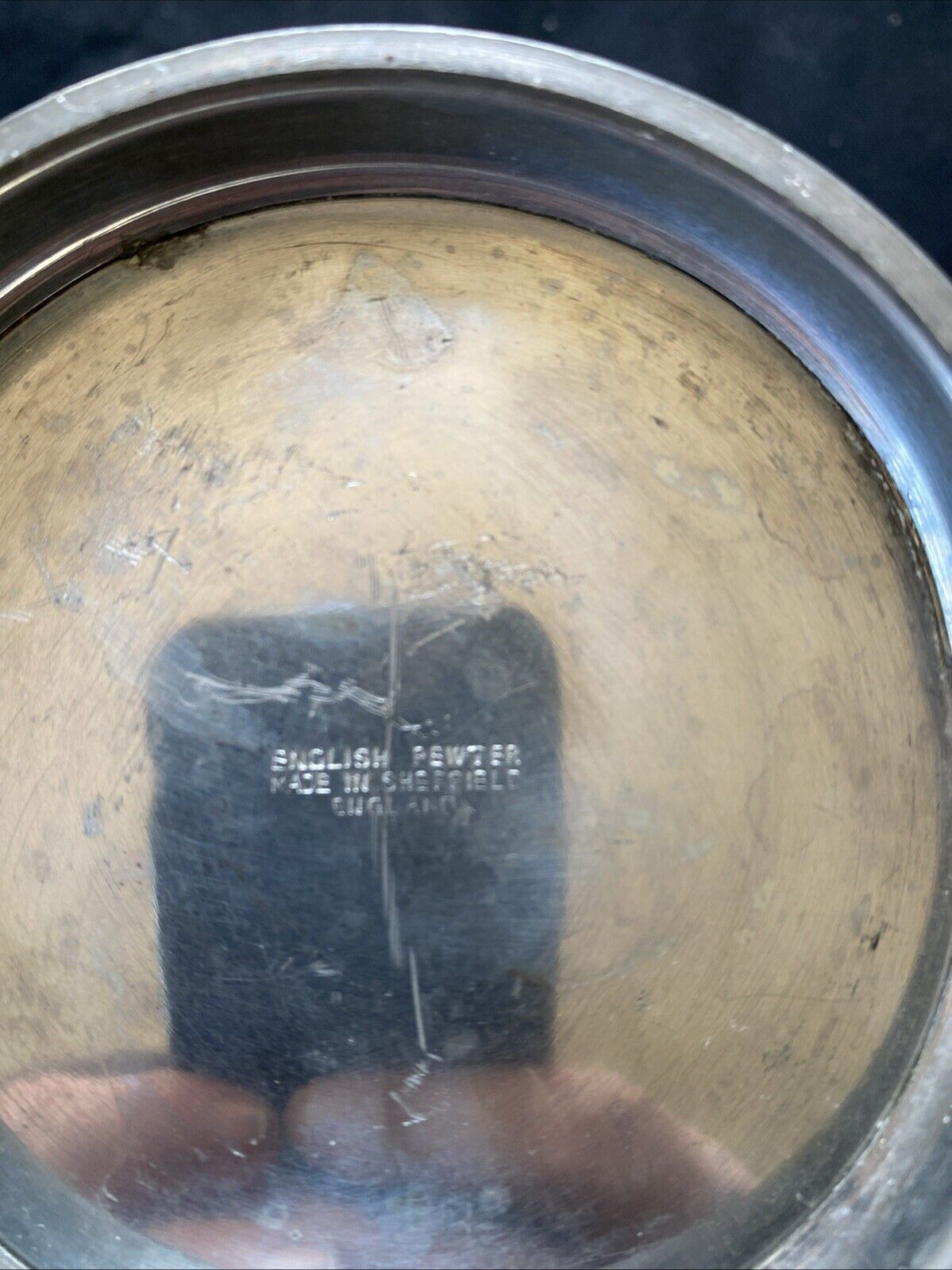 Tankard English Pewter Made in Sheffield13cm tall - (5886)
