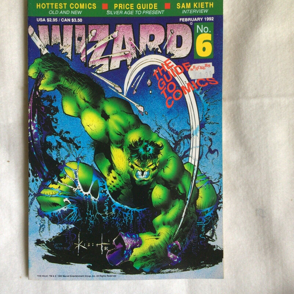 WIZARD Comic Collectors book and price guide No 6 February 1992 - (8898)
