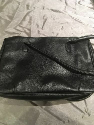 MONARCH Airlines Collectible Air Host Black Leather Effect Handbag OK Condition