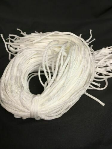 Woven Rope NYLON CORD 4mm - 74cm long x 100 - Shamballa Macramé Camping (7084)