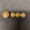 Vintage Original British Military Pin Badge and Button Soit Qui Mal Y - (5254)