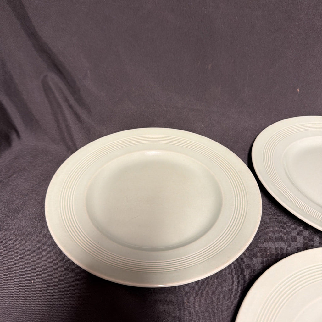 Wood's Ware Beryl Utility Green 4 x Small Dinner Plate 23cm Diameter- (1934) 