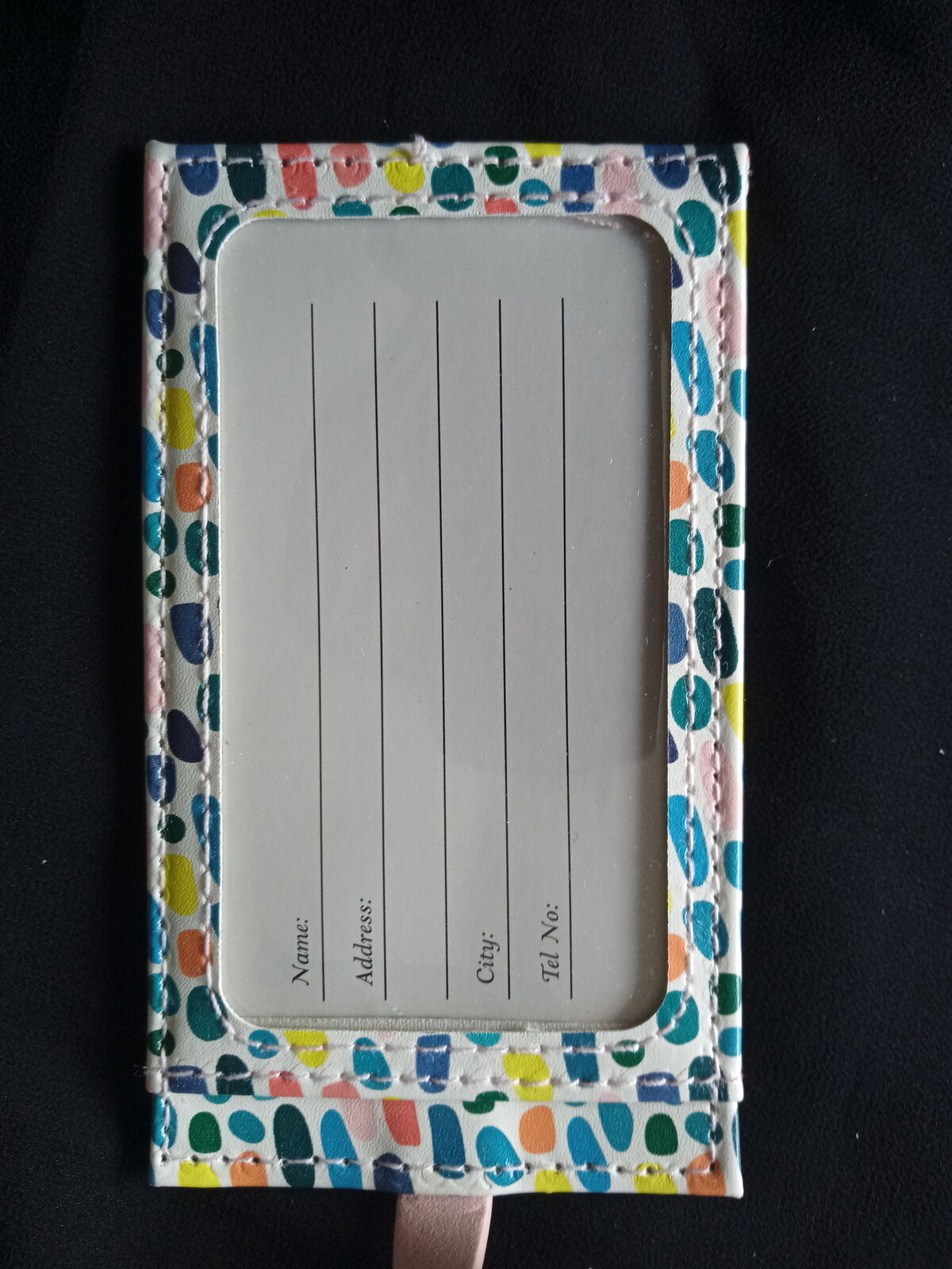 BULK BUY 24 x Luggage Tag - Sturdy and private  perfect for holidays Riviera Design