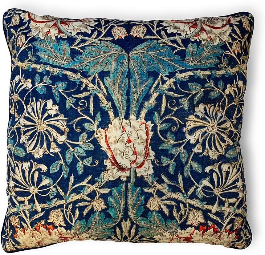 William Morris licensed Pillow cushion - Honeysuckle - Size 55x55cm Home