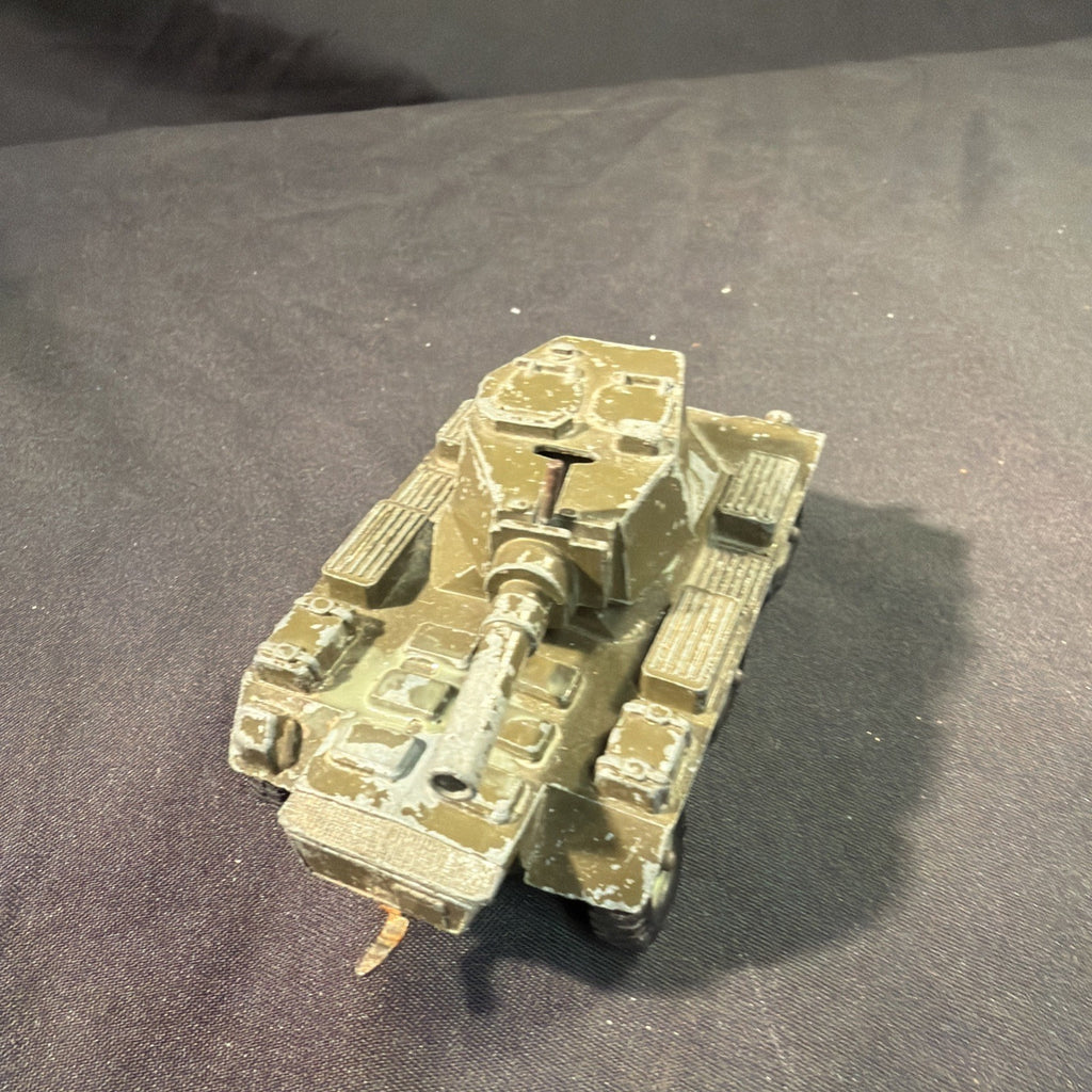 Crescent Toys 6x6 Armoured Military Vehicle w/ Cannon Vintage Diecast England -(2045)
