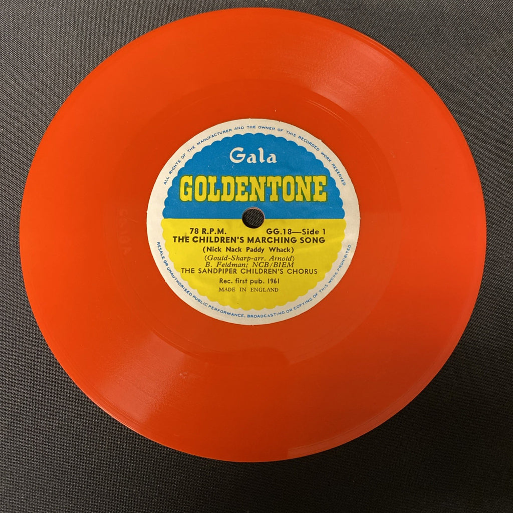 VINYL RECORD - Goldentone ORANGE Vinyl The Childrens Marching Song - (1440)