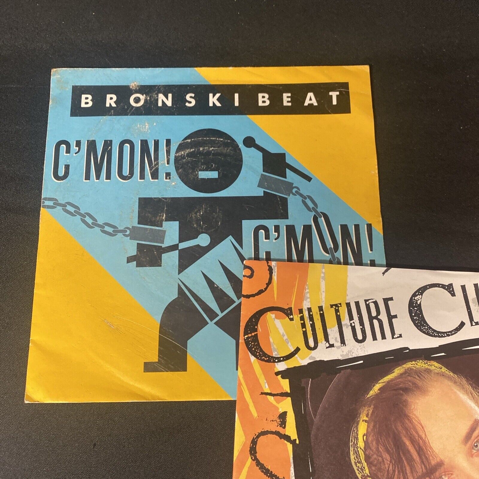 Vinyl Records 7" Singles 5x 80's Culture Club Bronski Beat Commodores Etc (9521