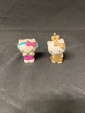 Comansi Spain 2 x Hello Kitty Gold and Headphones Figures Cake Toppers - (5019)