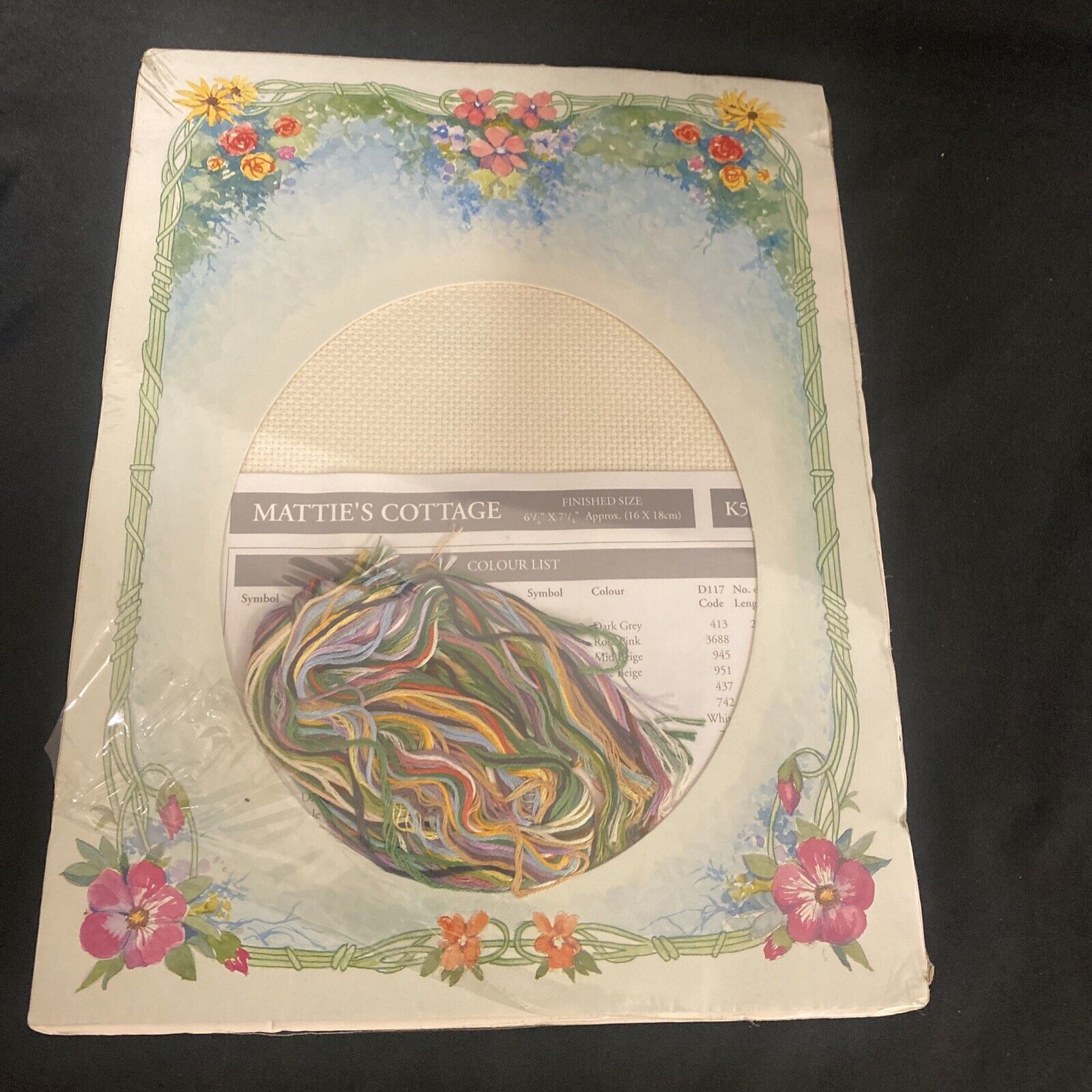 Cross Stitch Vintage DMC 14ct Aide "Mattie's Cottage" NEW Unused - (9107)