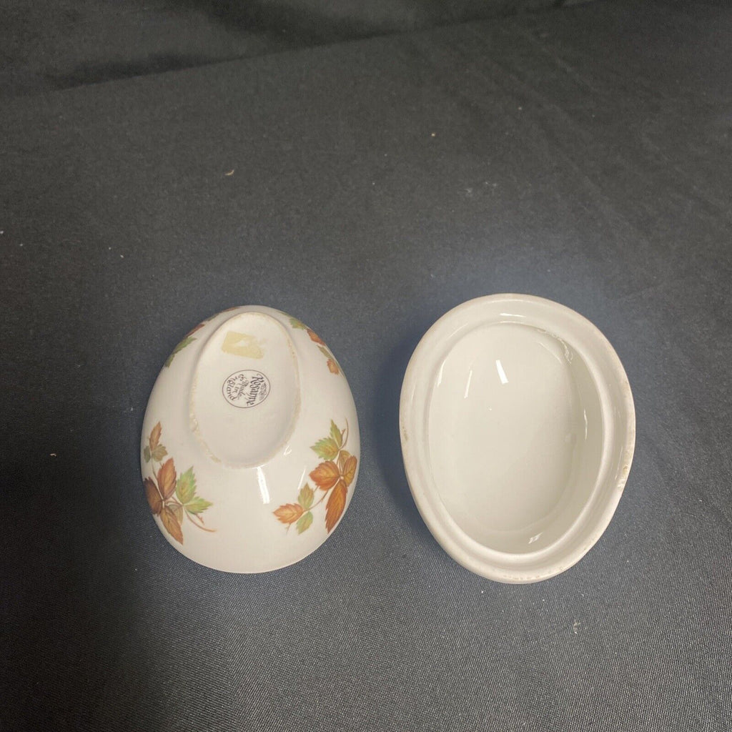 Trinket Box EGG - Bone China Made in England by Rosanne Egg - (9199)