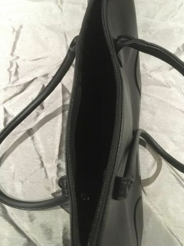 MONARCH Airlines Collectible Air Host Black Leather Effect Handbag Great Cond