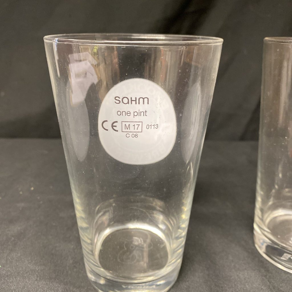 2X Brooklyn Brewery Pint Glasses Lager Beer Drinks Home Bar Pub Party -(1331)