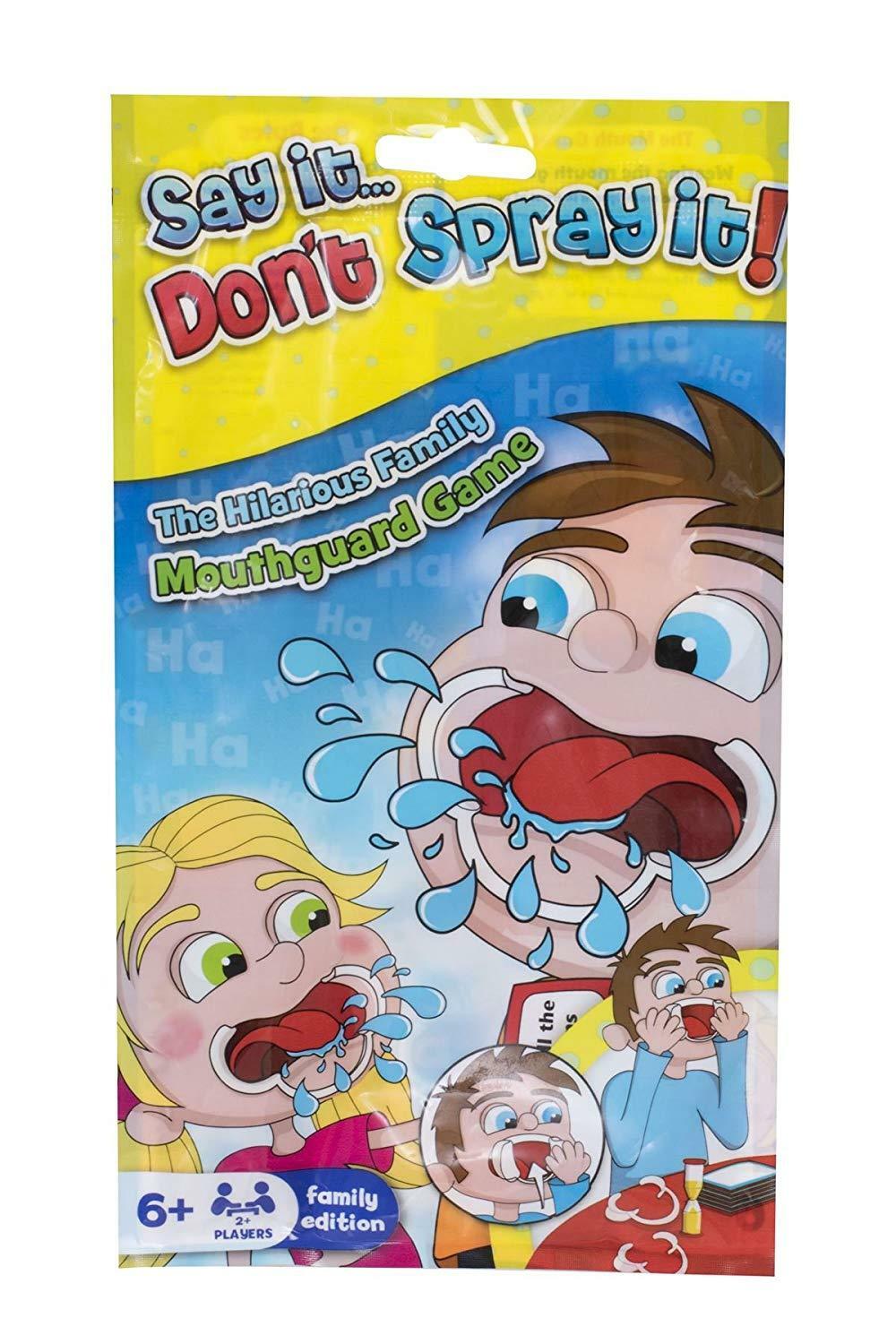 Say It Don't Spray It - 6 x Mouthguard Game packs - 2 player Travel party