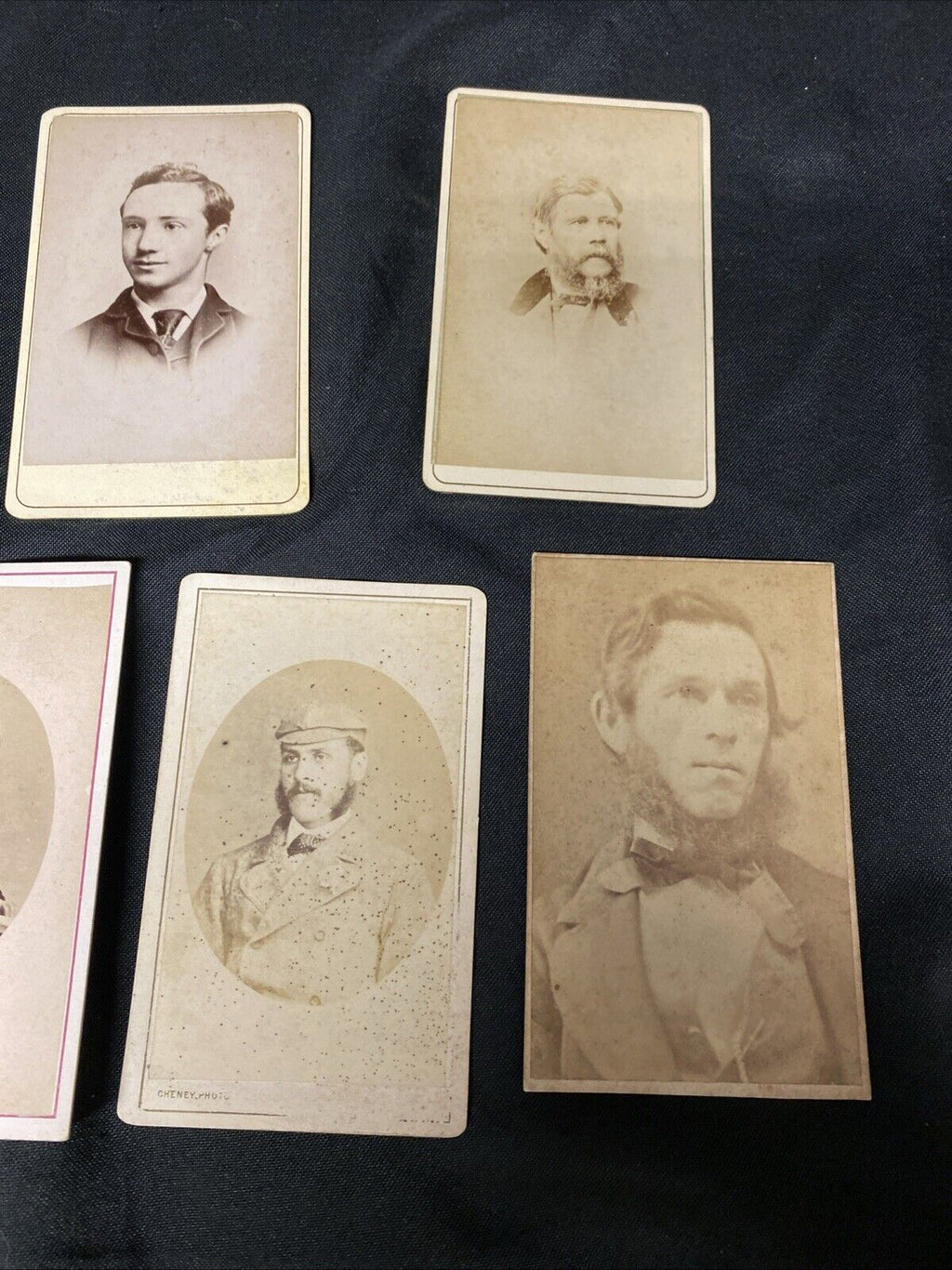 Victorian Carte De Vista CDV's x 7 Features Gentlemen Portraits London - (5442)