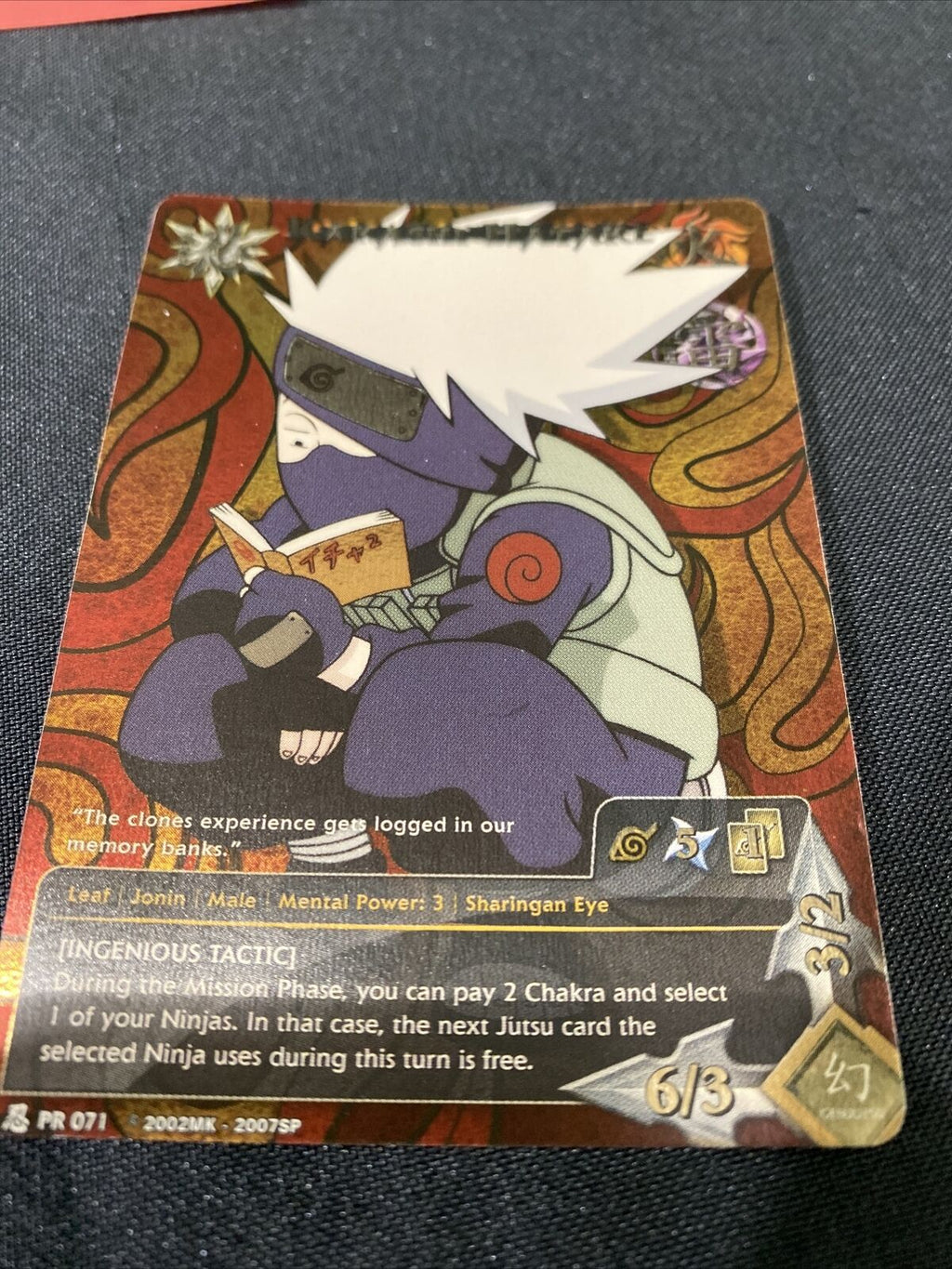 Naruto Collectors Card Kakashi Hatake  PR0 071 Foil Rare - (8337)