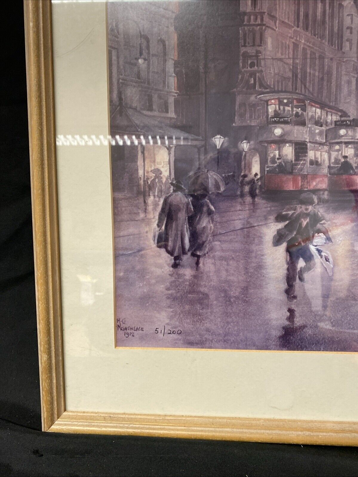 Refuge Building Oxford Street Manchester - H.G. Nightingale 1912 LE Print -(5052)