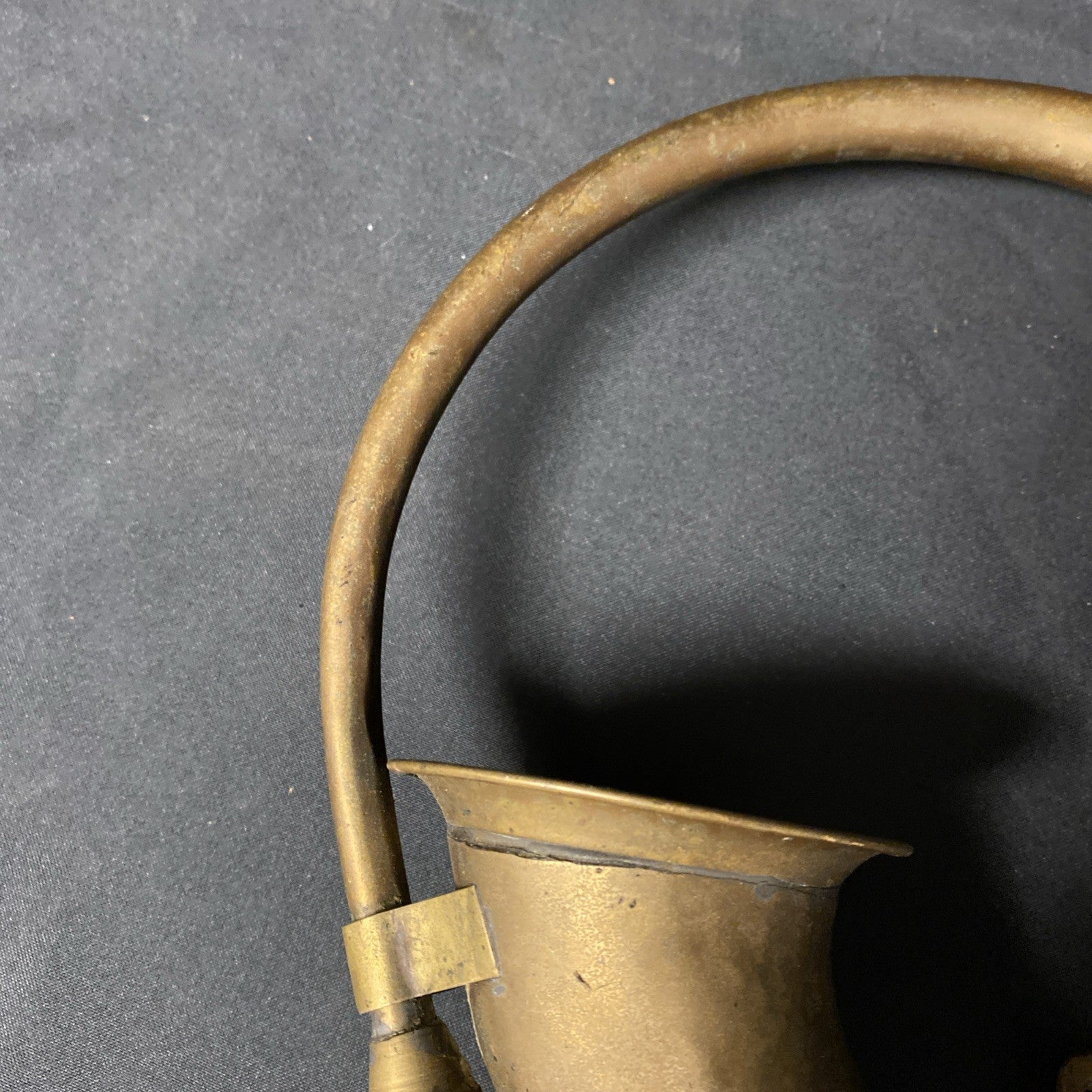 Antique Car Horn Brass body no 14 1910 to 1920,  Works Fine (1447)